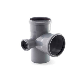 Крестовина двухсторонняя канализационная Sinikon Standart 87º 110х110х50 мм
