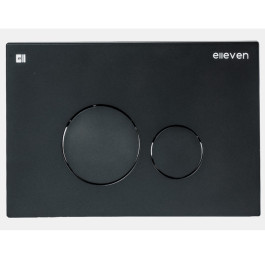 Кнопка смыва Elleven для инсталляции круглая черная