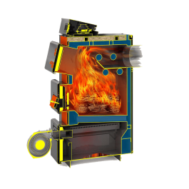 Полуавтоматический котел длительного горения Куппер ПРО Турбо 36