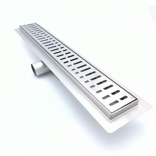 Трап для душа TIM нержавеющий горизонтальный 55 см (гидро + сухая защита от запаха)