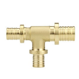 Тройник переходной латунный Varmega Slide-fit 16х20х16 мм