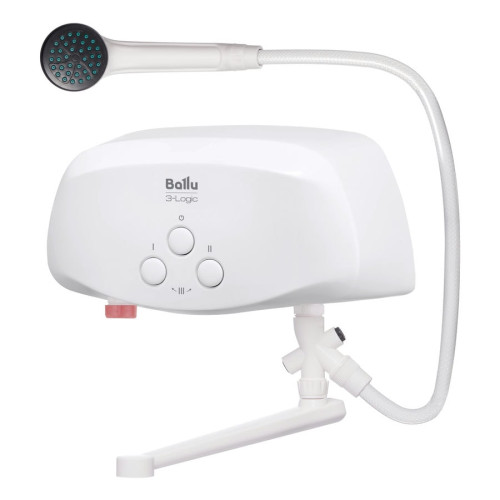 Водонагреватель проточный Ballu 3-Logic TS 3.5 кВт (кран+душ в комплекте)