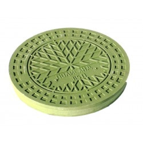 Крышка люк для колодца 315 мм полимерпесчаная (зеленая) Крышка люк для колодца 315 мм полимерпесчаная (зеленая)