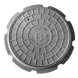 Люк чугун ДПК водопроводный (В) ЛУ легкий усиленный (А30) ГОСТ 3634-2019