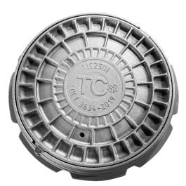 Люк чугун ДПК теплосеть (ТС) Т тяжелый Т(С250)-1-60 ГОСТ 3634-2019