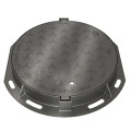 Люк чугун канализационный (К)Т Тяжелый С250 Т(С250)-2-60 ГОСТ 3634-2019 Н=100мм с замковым устройством и пружиной
