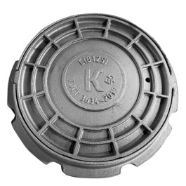 Люк чугун ДПК канализационный (К) С средний С(В125)-1-60 ГОСТ 3634-2019