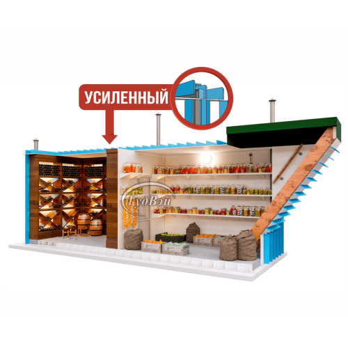 Пластиковый погреб ГудВэй Микс 3*2м