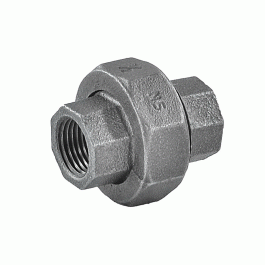 Соединение прямое чугунное неоцинкованное Fittex Plus 15х1/2" с американкой