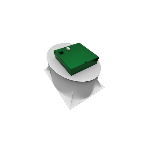 Аэрационная очистная станция Малахит GEO 8 ПР  (ВЫСОТА 1400, ВРЕЗКА 520)