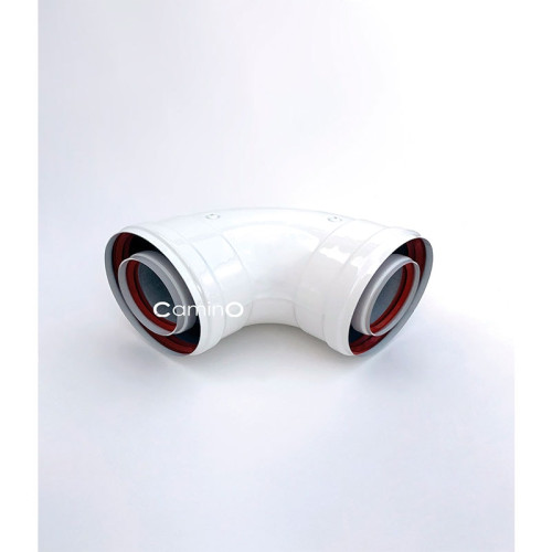 Угол 90° Camino для дымохода 60/100 мм раструб-раструб