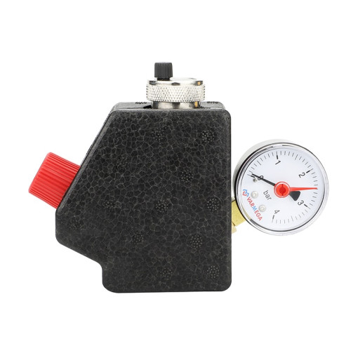 Группа безопасности котла Varmega 1" 3Бар, никелированная латунь, компактная, с термоизоляцией Группа безопасности котла Varmega 1" 3Бар, никелированная латунь, компактная, с термоизоляцией