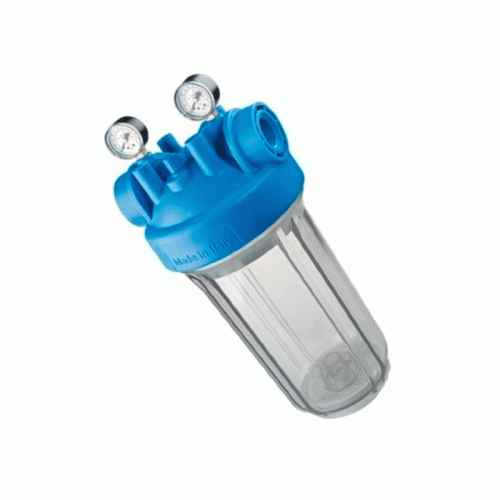 Колба для фильтра Atlas Filtri DP Big 10 Mono 1" IN TS с манометрами Колба для фильтра Atlas Filtri DP Big 10 Mono 1" IN TS с манометрами