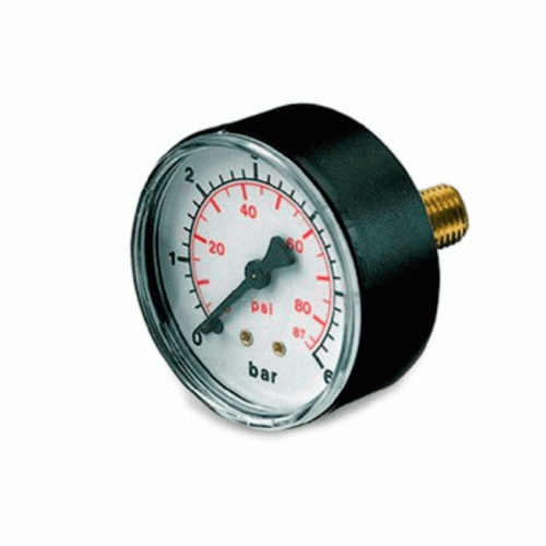 Манометр Pedrollo MC-6 1/4" центральное соединение 50 мм 0-6 Бар