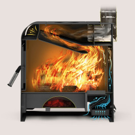 Печь отопительная Теплодар Метеор-150 15 кВт