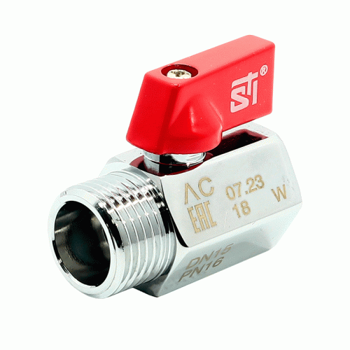 Кран шаровой STI с ВР/НР резьбой 1/2" мини