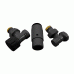 Комплект радиаторный угловой Delta Mini 1/2" с термоголовкой М30x1.5 черный