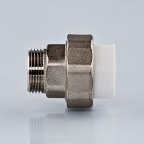 Муфта комбинированная разъемная нар.резьба Tebo D25 x 3/4"