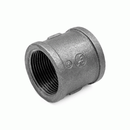 Муфта прямая чугунная неоцинкованная Fittex Plus 15х1/2"