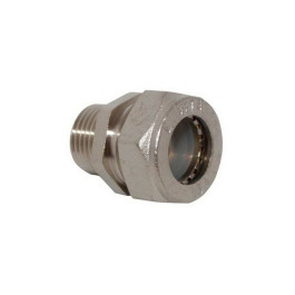 Муфта Lavita с НР резьбой никелевая 15x1/2" (арт.V/S 15*1/2" HP НИКЕЛЬ)