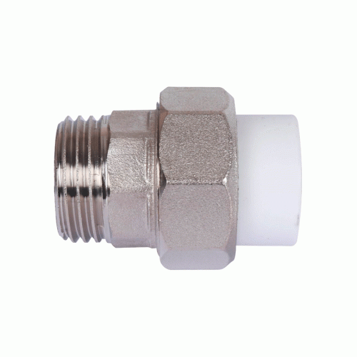 Муфта полипропиленовая разъемная Политэк с НР резьбой 63х2"