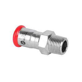 Муфта с НР резьбой из оцинкованной стали MVI 22х1" мм