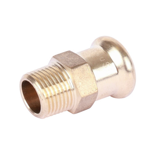 Муфта Sanha 28x1" мм с НР резьбой бронзовая под пресс арт.18243281