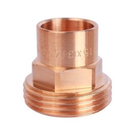 Муфта Sanha 15x1/2" бронзовая под пайку с наружной резьбой арт.142431512