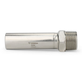 Муфта безраструбная Varmega Inox Press с НР резьбой 35х1 1/4" мм