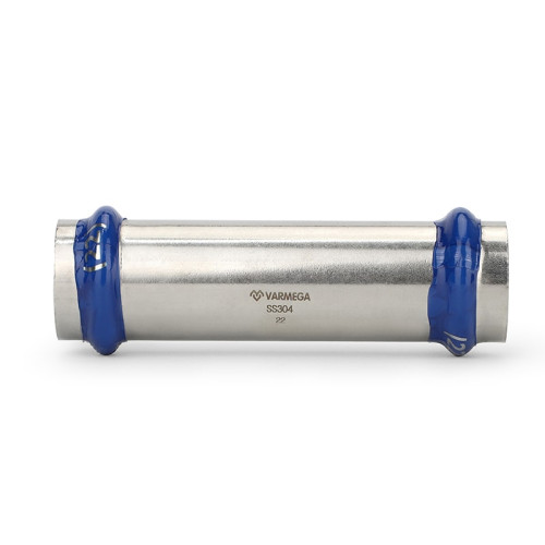 Муфта двухраструбная надвижная Varmega Inox Press 22х22 мм