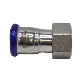 Пресс-муфта с НГ гайкой MVI 15х1/2" мм нержавеющая