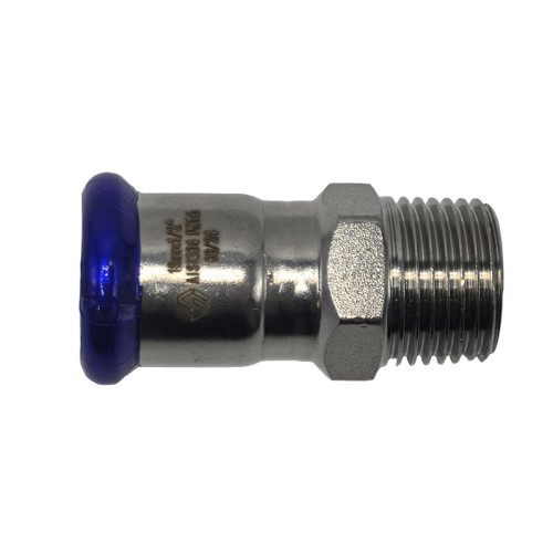 Пресс-муфта с НР резьбой MVI 22х1" мм нержавеющая