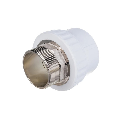 Муфта полипропиленовая Fusitek с НР резьбой 63х2"мм под шестигранник