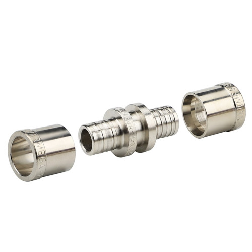 Муфта соединительная ремонтная Varmega Slide-fit латунная 16х2.0мм (с гильзами)