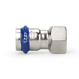 Муфта раструбная Varmega Inox Press с ВР резьбой 15х1/2" мм