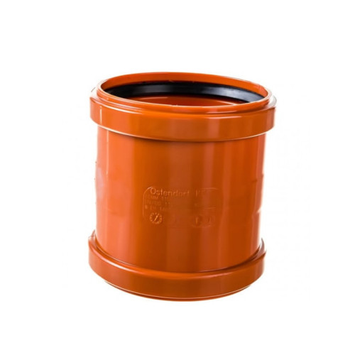 Муфта двухраструбная канализационная Ostendorf KGMM 125 (арт.221510) Муфта двухраструбная канализационная Ostendorf KGMM 125 (арт.221510)