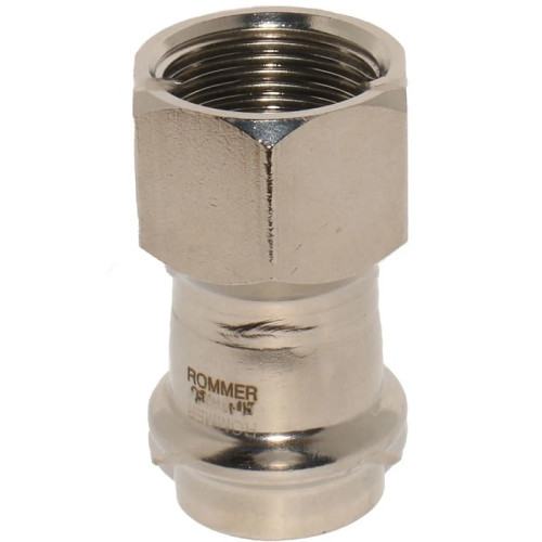 Муфта Rommer из нержавеющей стали с ВР резьбой 22х3/4" мм