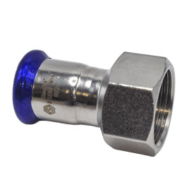 Пресс-муфта с ВР резьбой MVI 28х1/2" мм нержавеющая