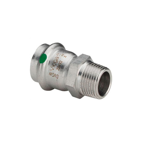 Муфта переходная Viega Sanpress Inox 15х1/2" НР из нержавейки (арт. 436445) серия 2311