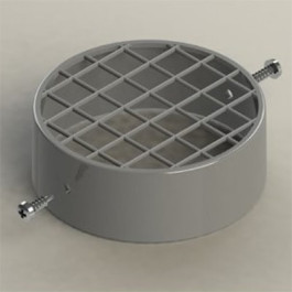 Наконечник трубы Groppalli горизонтальный (сетка)  80 для воздуховода