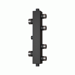 Коллектор с гидроразделителем Warme WKSG35 черная сталь на 2 контура до 35 кВт