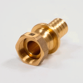 Переходник с НГ гайкой Rehau Rautitan 16x1/2" (MX) DZR латунь