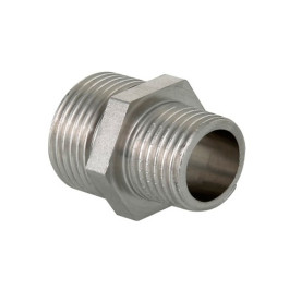 Ниппель Valtec переходной VT.INOX-PRESS 1/2" x 3/4" НР/НР из нержавейки (арт.VTi.580.I.0504)