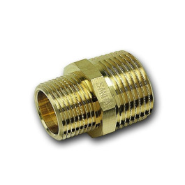 Ниппель бронзовый переходной Sanha Purafit 1 1/2"х1 1/4" с НР/НР резьбой, 3245 арт.13245112114