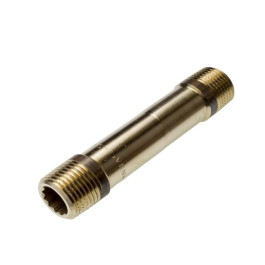 Ниппель бронзовый удлиненный Sanha Purafit 1 1/2"х120мм с НР резьбой, 3530 арт.13530112120