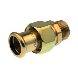 Сгон Sanha 35x1 1/4" мм с НР резьбой бронзовый под пресс арт.1833335114