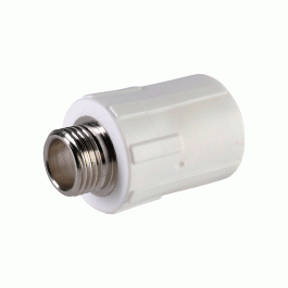 Муфта полипропиленовая Политэк с НР резьбой 20х1/2" мм