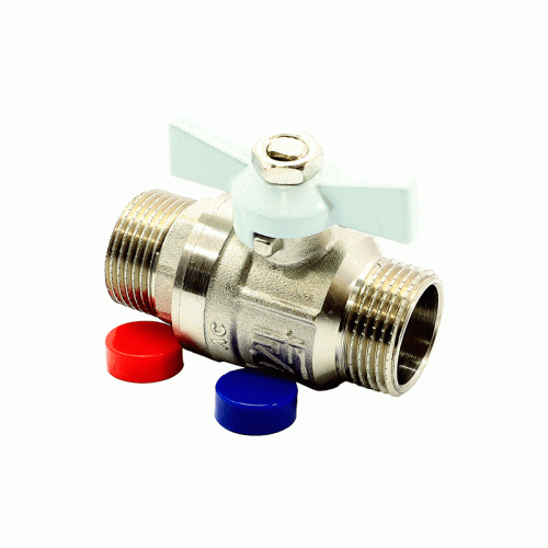 Кран шаровой STI с НР резьбой 3/4" ручка-бабочка