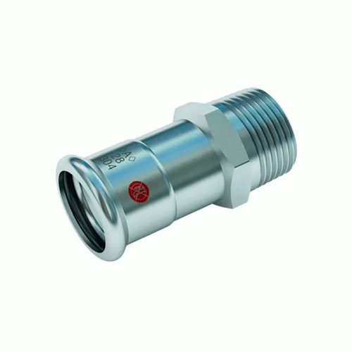 Соединение прямое Conex Banninger из нержавеющей стали НР резьба 15х1/2" мм APress