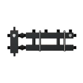 Блок коллекторный на 2-3 выхода (вверх-вниз), стрелка 60 кВт, с кронштейнами